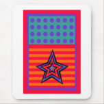 Dot Stars-n-Stripes Mouse Mat