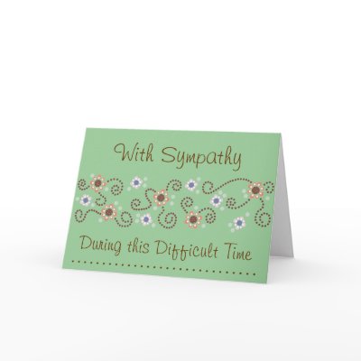 Dot Sympathy Card by 241Emporium