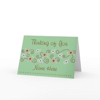 Dot Thinking of You Card by 241Emporium