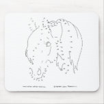 Dot to Dot Horse's Head mousepads