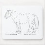 Dot to Dot Standing Horse Mouse Pads