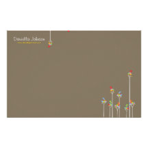Dot Trees + Cute Birds Custom Stationery