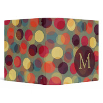 Dots And Monogram binder