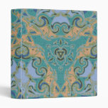 Dots and Spirals Art Design Vinyl Binder