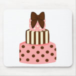 Dots and Stripes Cake mousepads