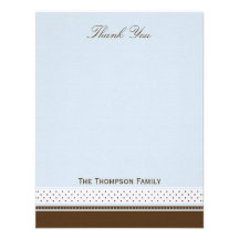 Dots and Stripes Thank You Card Personalized Invites