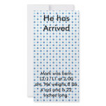 Dots Announcement Personalized Photo Card