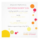 Dots - Baby shower invites