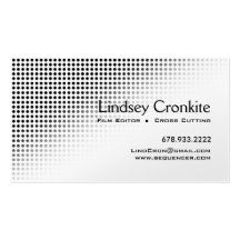 Dots Film Editor Hollywood Entertainment Industry Business Cards