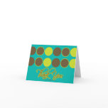 dots for thank you greeting card