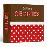 Dots n Eyelet Recipe Binder