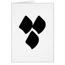 Dots of Love - Black Greeting Cards