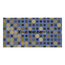 Dots pattern photo card template