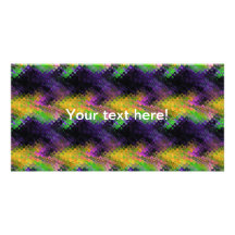 Dots texture photo card template