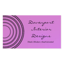 Dotted Half Moons Business Card, Lavender
