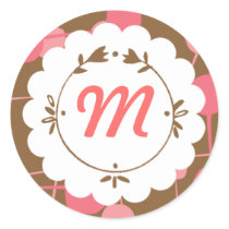Dotty (Choco Berry) Seal / Monogram Sticker