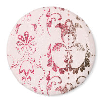 Dotty Damask Refrigerator Magnets