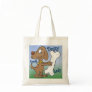Dotty Dog Lady Tote Bag