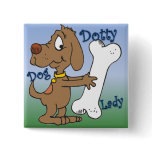 Dotty Dog Lady buttons