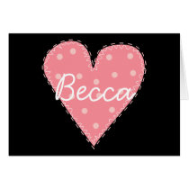 Dotty Heart Greeting Card