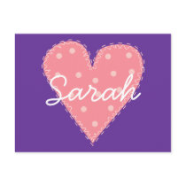 Dotty Heart Post Card