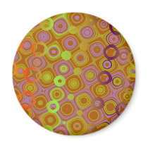 Dotty 'Orange 3' Magnet magnets
