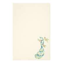Dotty Peacock Colour Stationary Stationery Design