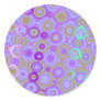 Dotty 'Purple 1'  Greeting Card Round Sticker