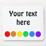 Dotty rainbow mousepads