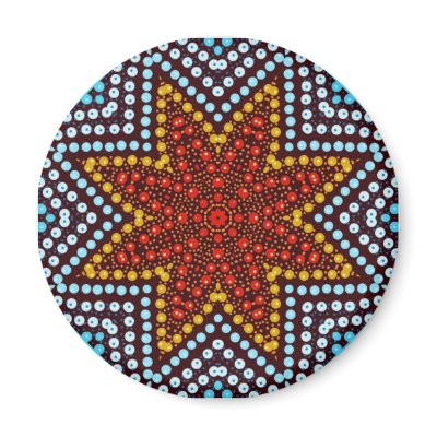 Dotty Star Fridge Magnet by silverdell