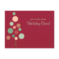 Dotty Tree Holiday Invitation Post Card