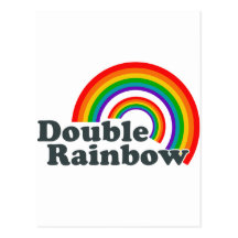 Double arc-en-ciel (accessoires) cartes postales