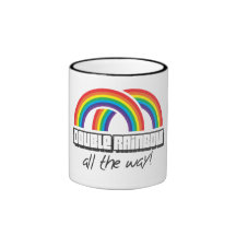 Double arc-en-ciel, complètement ! (lumière) tasse