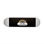 DOUBLE ARC-EN-CIEL DUR SKATEBOARD CUSTOMISABLE