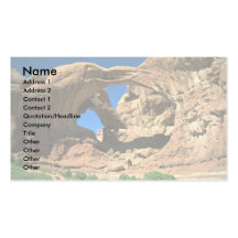 Double Arch, Arches National Park, Utah Business Card Templates