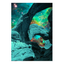 Double Arch in Space Profile Card Business Cards