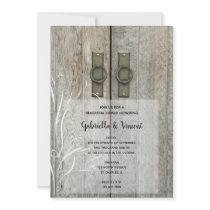 Double Barn Door Country Wedding Rehearsal Dinner