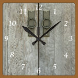 Double Barn Doors Clock wall clocks