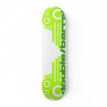 double/barrel "green machine" deck skate board