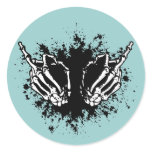 Double Bird Round Sticker