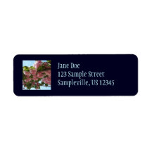 Double Blossoming Cherry Return Address Label