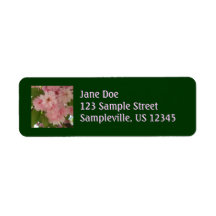Double Blossoming Cherry Return Address Label