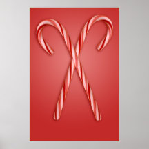 Double Candy Cane Print