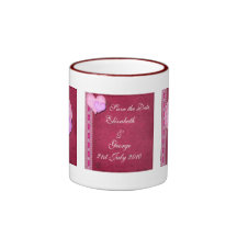 Double coeur mugs à café