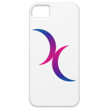 Double Crescent Moon Bisexual Pride Symbol iPhone 5 Case