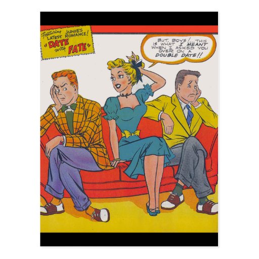 Double Date Post Card