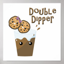 Double Dipper Cookies N Milk Posters