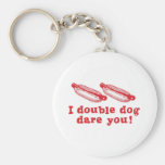 Double Dog Keychain
