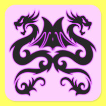 Double Dragon stickers