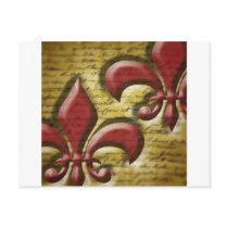 Double Fleur de Lis Postcards
